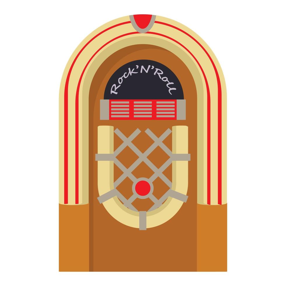 Jukebox-Symbol, Cartoon-Stil vektor