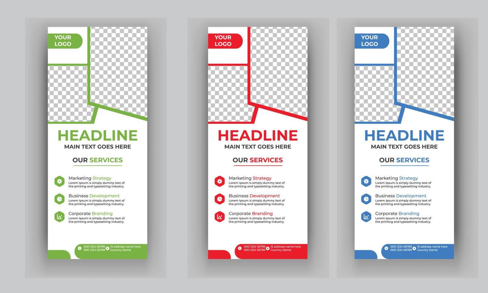 Business-Rollup-Banner kostenloser Download vektor