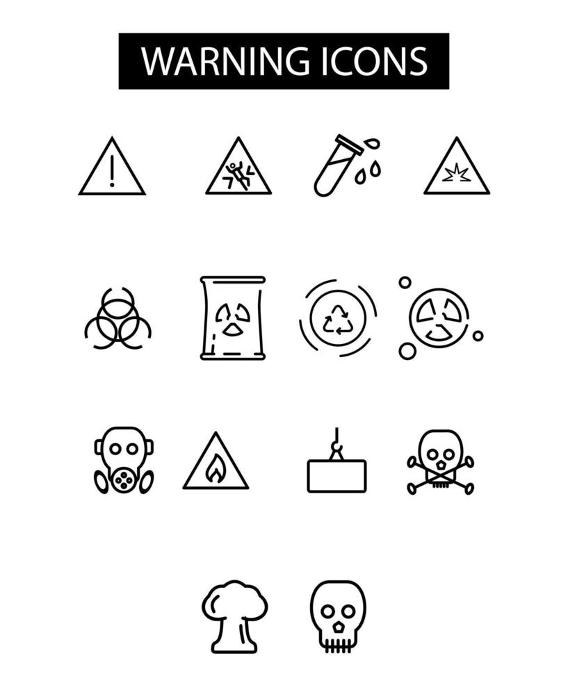 Warnzeichen Symbol Design Illustration Kunst Vektor