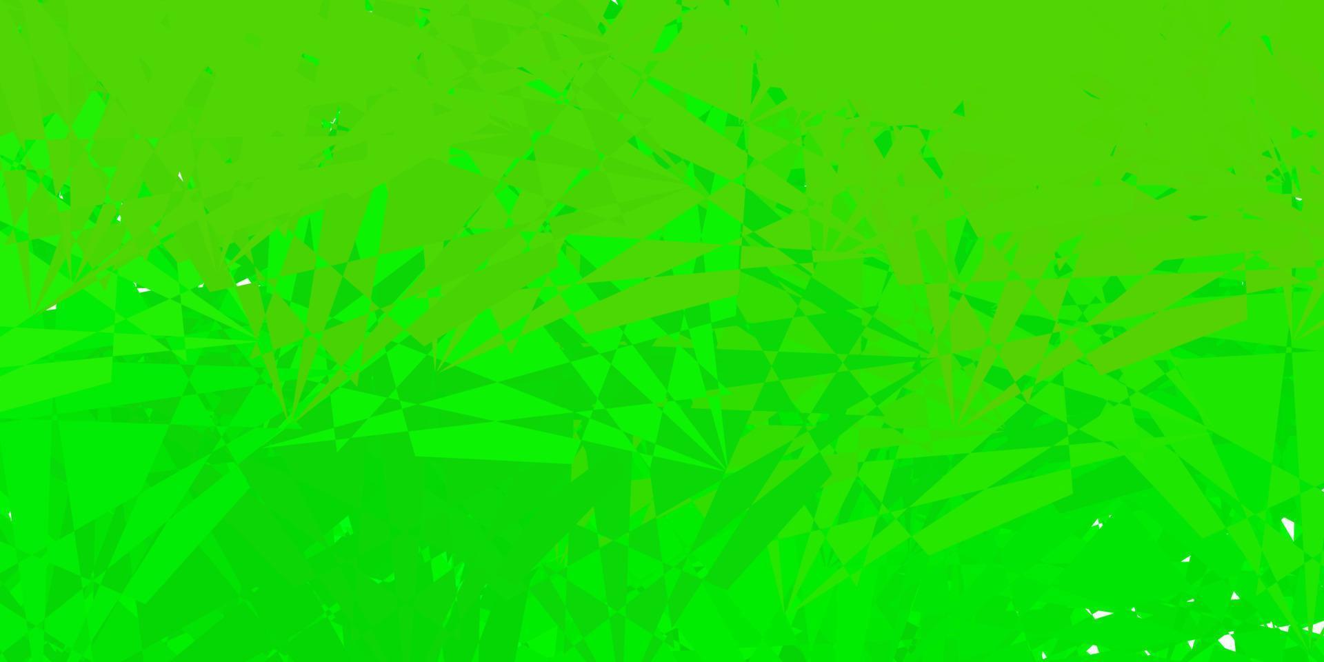 mörkgrön, gul vektorbakgrund med polygonala former. vektor