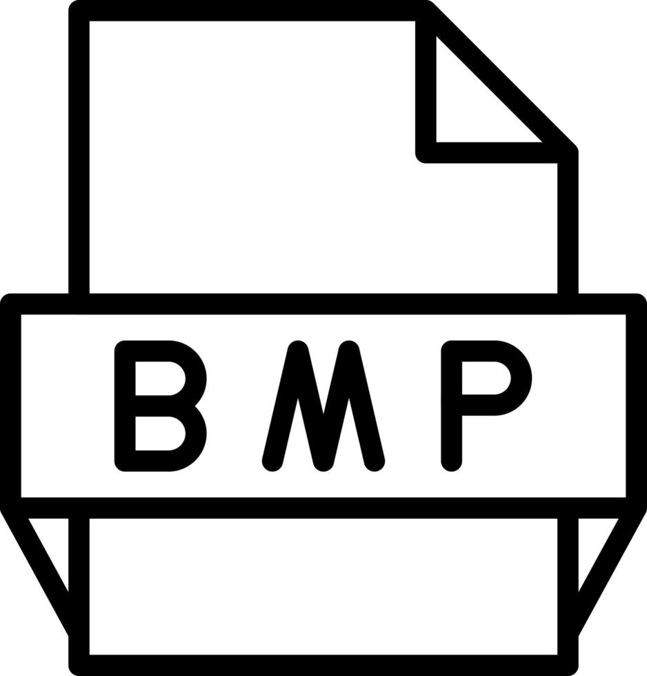 bmp-Dateiformat-Symbol vektor