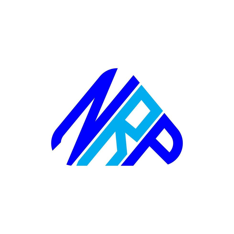 nrp brev logotyp kreativ design med vektor grafisk, nrp enkel och modern logotyp.