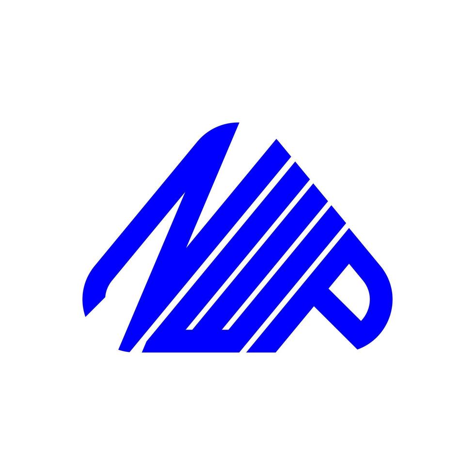 nwp Brief Logo kreatives Design mit Vektorgrafik, nwp einfaches und modernes Logo. vektor