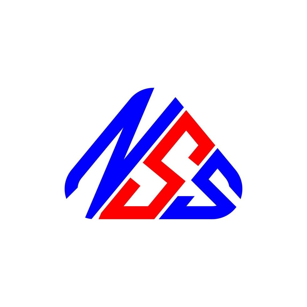 nss brev logotyp kreativ design med vektor grafisk, nss enkel och modern logotyp.