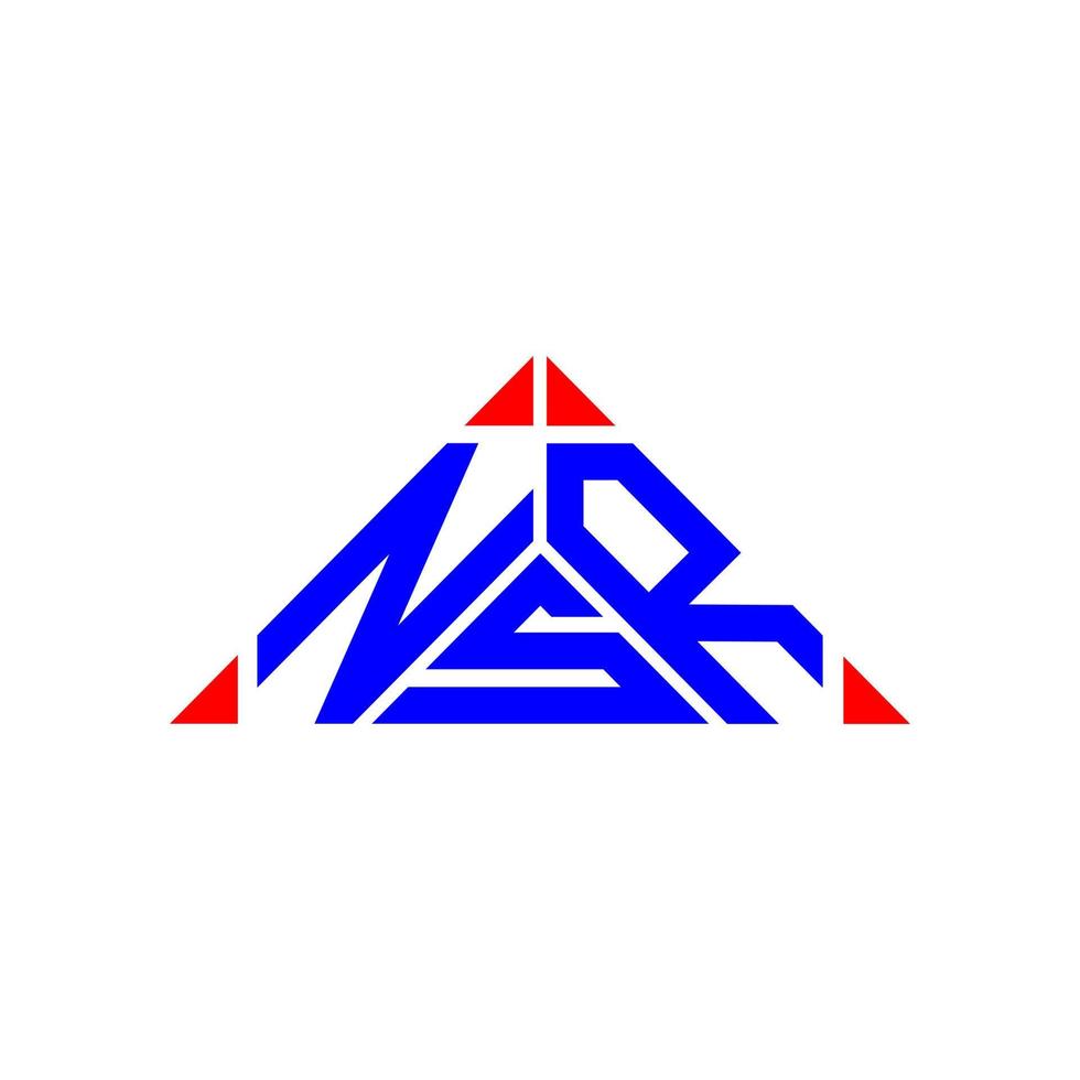 nsr brev logotyp kreativ design med vektor grafisk, nsr enkel och modern logotyp.