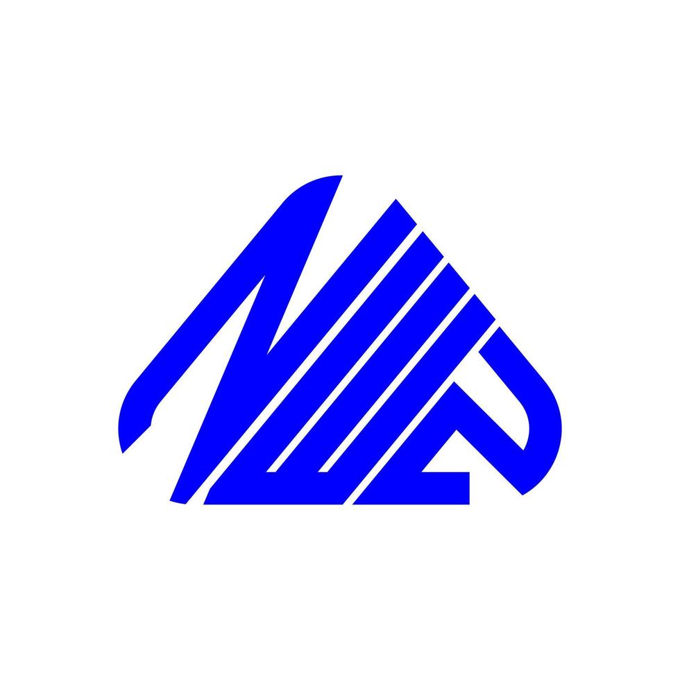 nwz brev logotyp kreativ design med vektor grafisk, nwz enkel och modern logotyp.