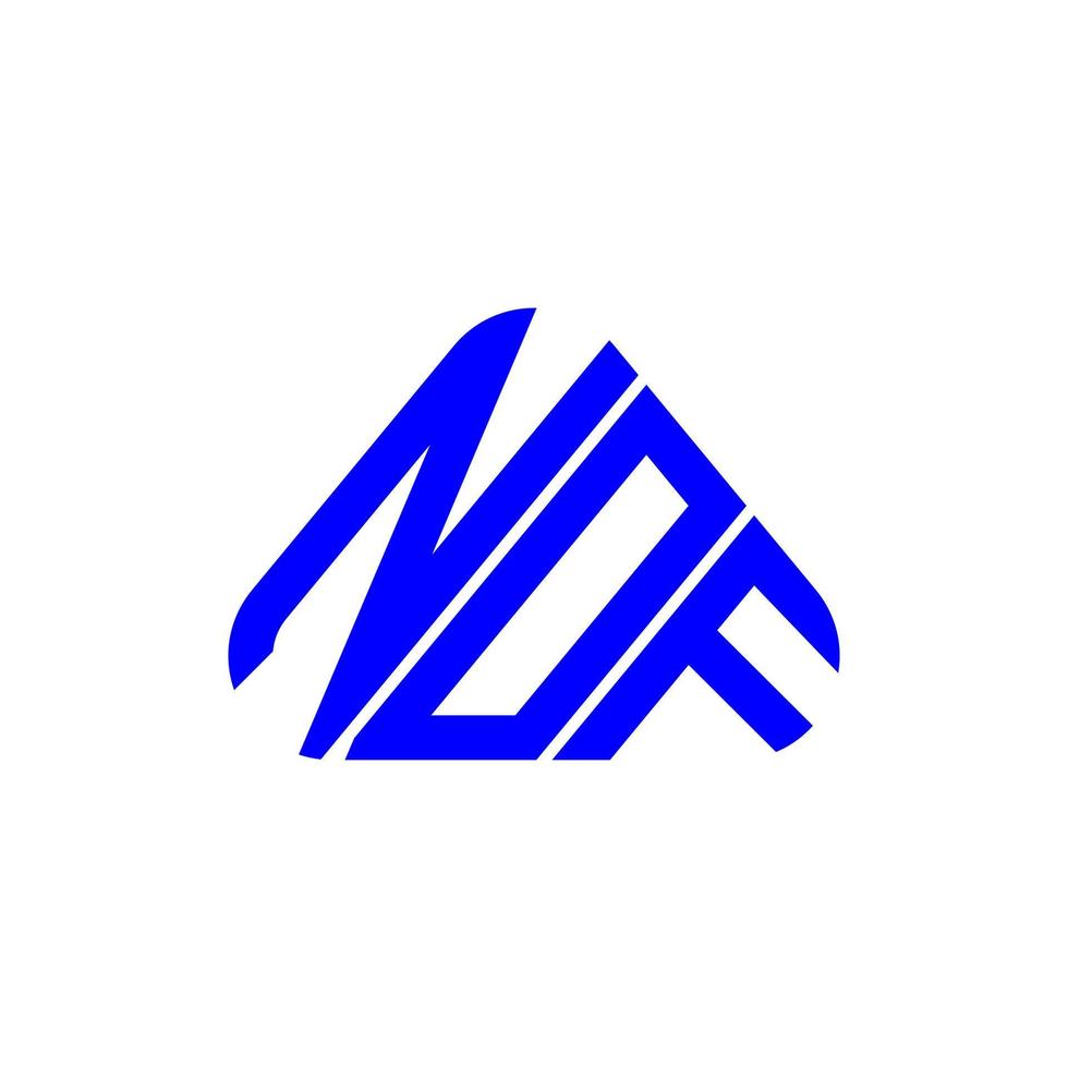 nof letter logo kreatives design mit vektorgrafik, nof einfaches und modernes logo. vektor