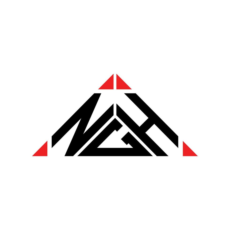ngh brev logotyp kreativ design med vektor grafisk, ngh enkel och modern logotyp.