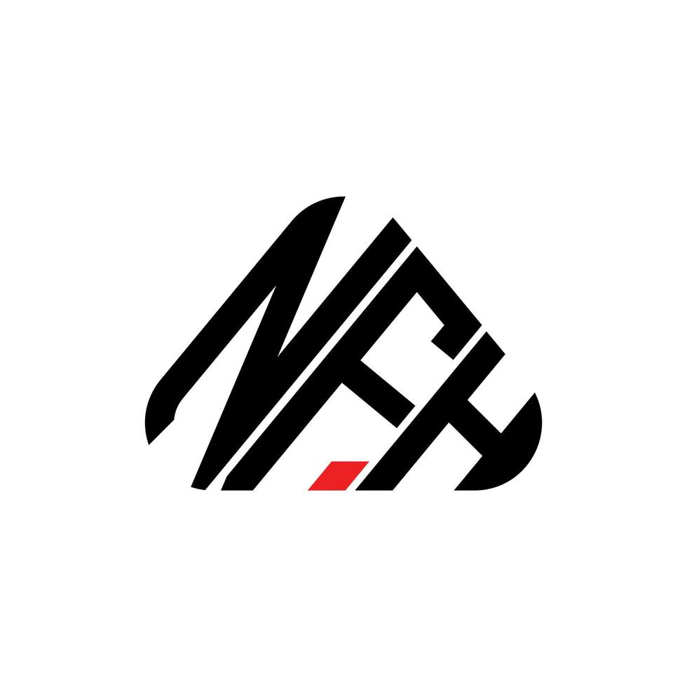 nfh Brief Logo kreatives Design mit Vektorgrafik, nfh einfaches und modernes Logo. vektor