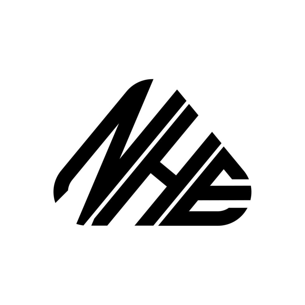 nhe brev logotyp kreativ design med vektor grafisk, nhe enkel och modern logotyp.