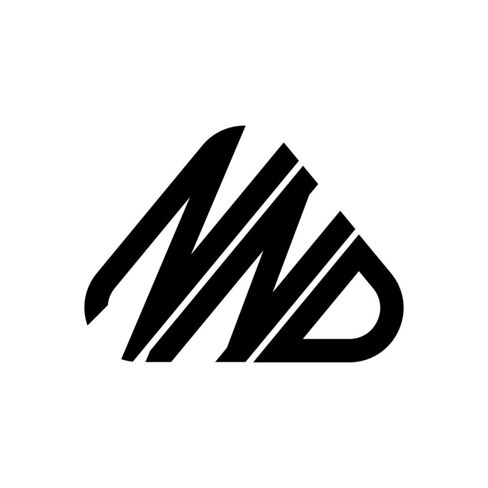 NND-Buchstaben-Logo kreatives Design mit Vektorgrafik, NND-einfaches und modernes Logo. vektor