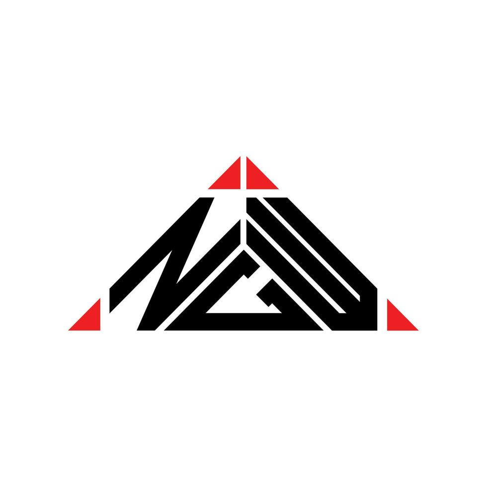 ngw Letter Logo kreatives Design mit Vektorgrafik, ngw einfaches und modernes Logo. vektor