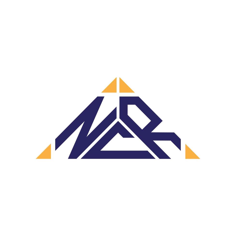 ncr brev logotyp kreativ design med vektor grafisk, ncr enkel och modern logotyp.