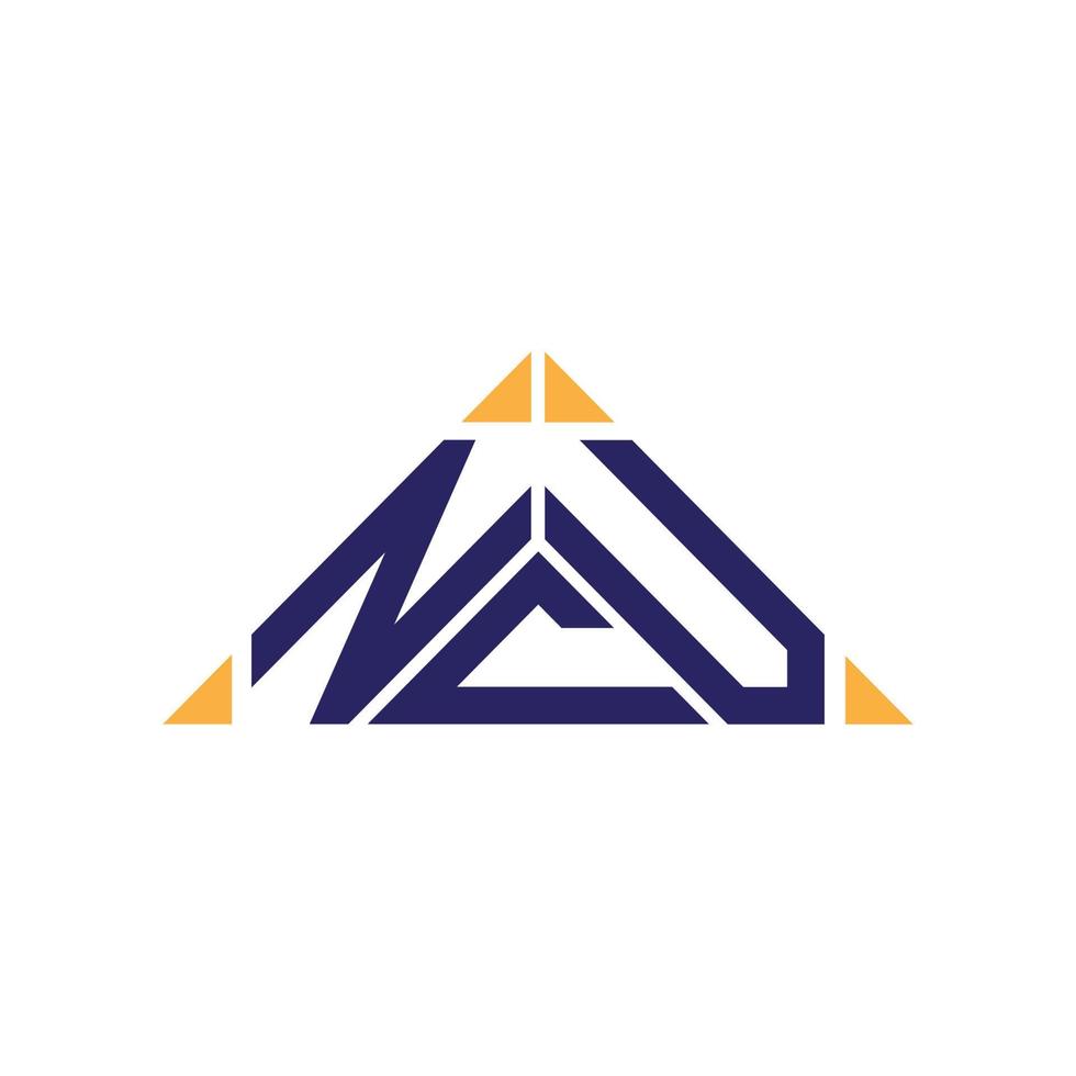 NCU Letter Logo kreatives Design mit Vektorgrafik, NCU einfaches und modernes Logo. vektor
