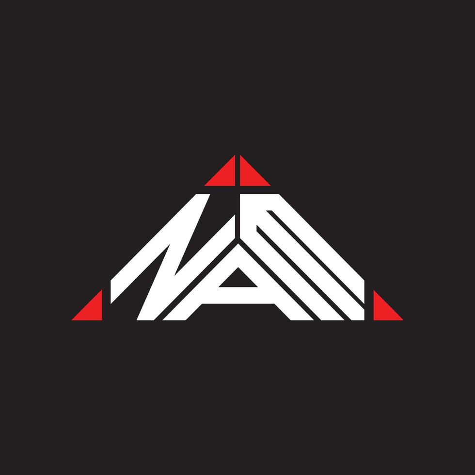 Nam Brief Logo kreatives Design mit Vektorgrafik, Nam einfaches und modernes Logo. vektor