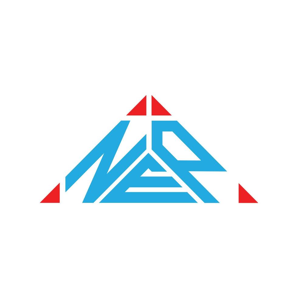 nep letter logo kreatives design mit vektorgrafik, nep einfaches und modernes logo. vektor