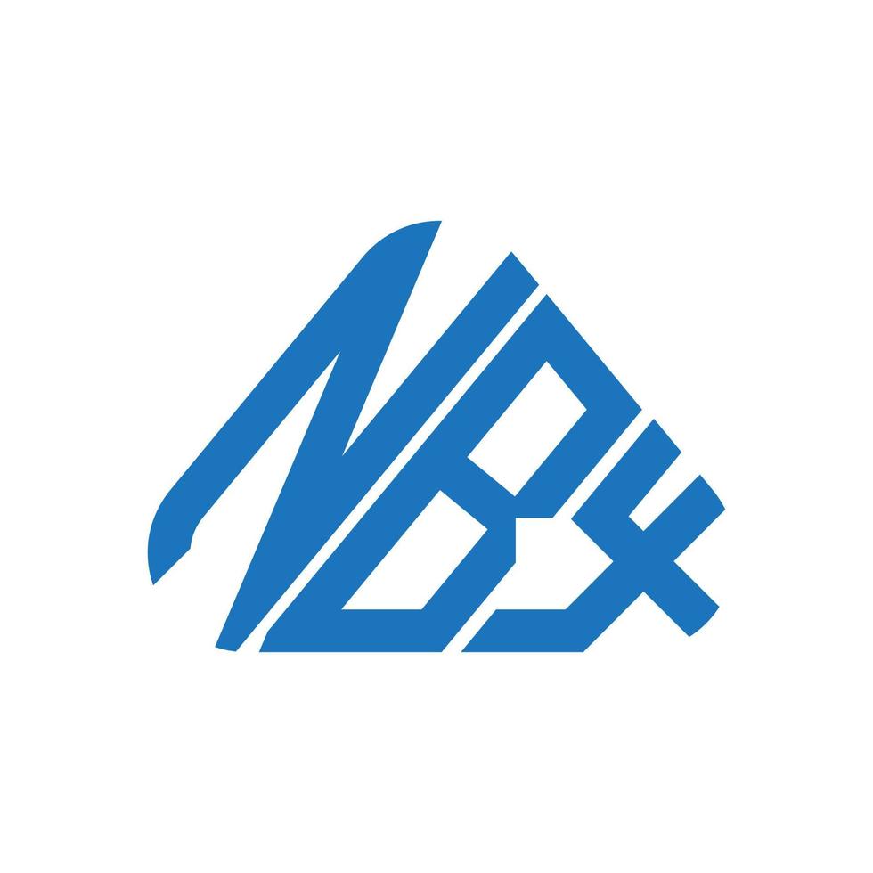 nbx Brief Logo kreatives Design mit Vektorgrafik, nbx einfaches und modernes Logo. vektor