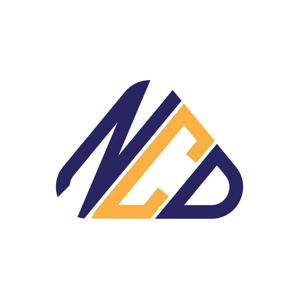 ncd brev logotyp kreativ design med vektor grafisk, ncd enkel och modern logotyp.