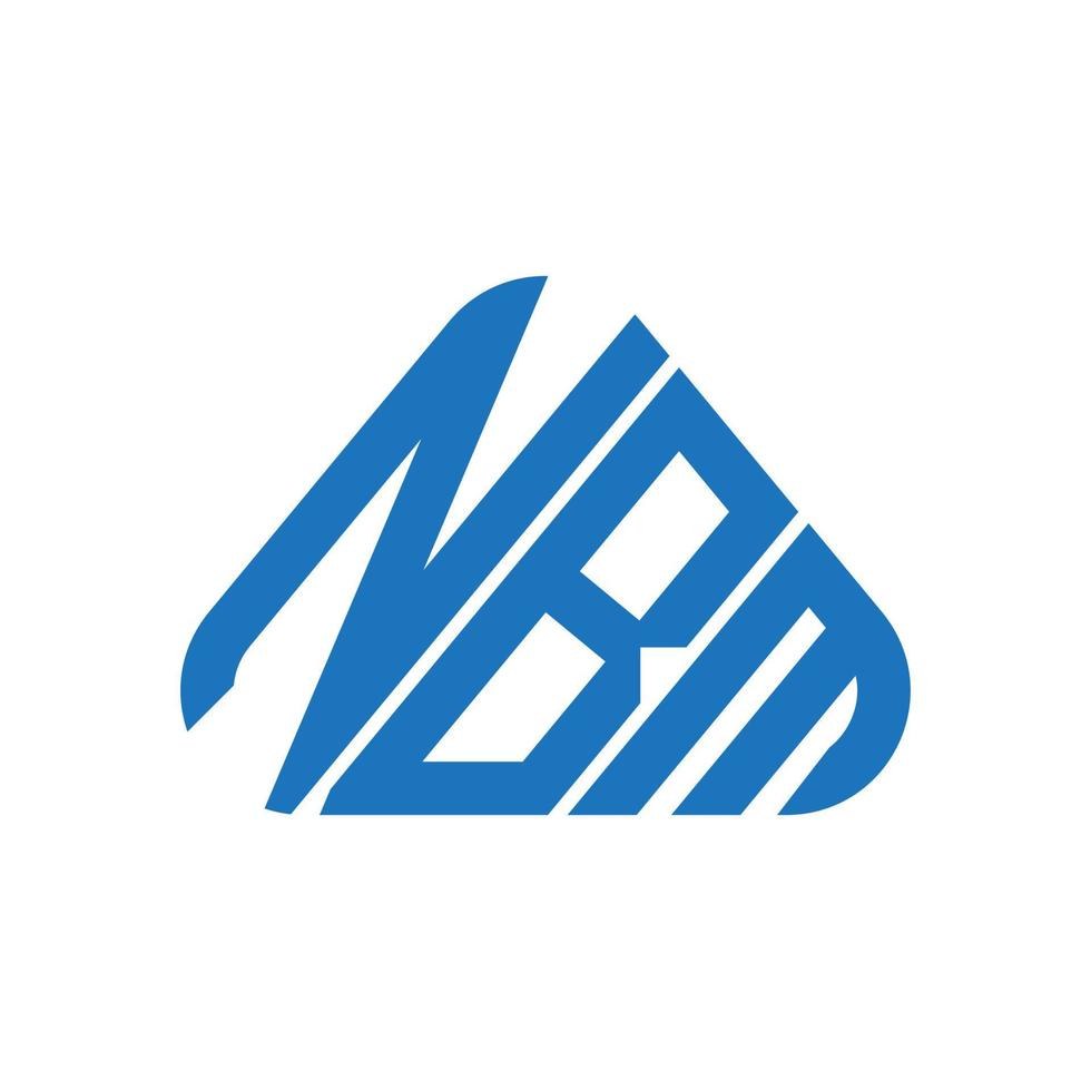 nbm brev logotyp kreativ design med vektor grafisk, nbm enkel och modern logotyp.