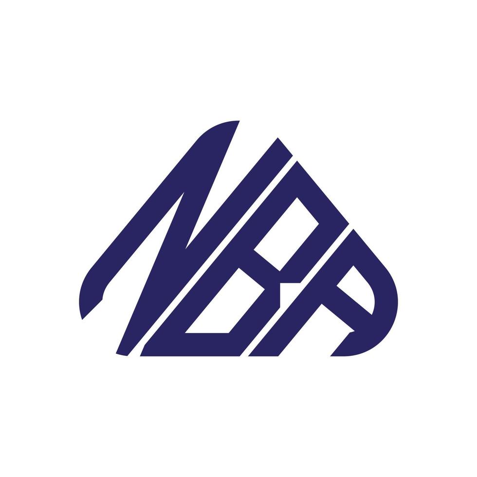 kreatives Design des nba-Buchstabenlogos mit Vektorgrafik, nba-einfaches und modernes Logo. vektor