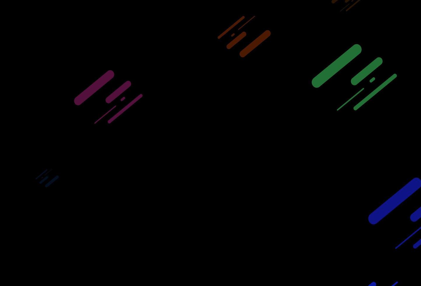 mörk mångfärgad, regnbåge vektor layout med plana linjer.