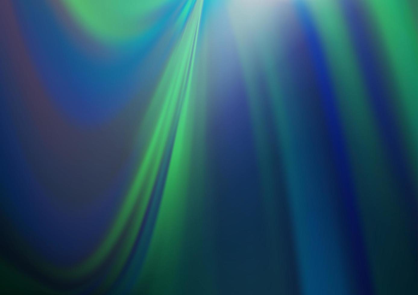 mörkblå, grön vektor glänsande bokeh mönster.