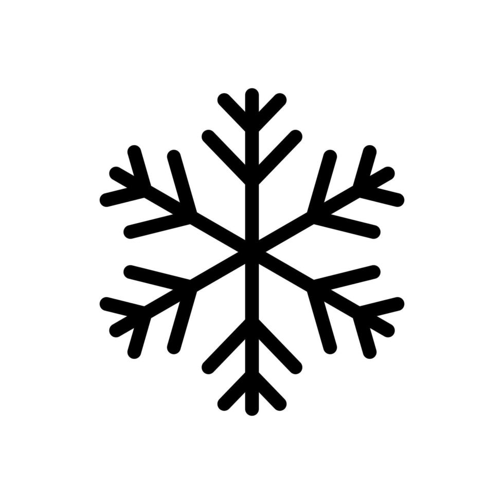snöflinga ikon vektor isolerat på vit bakgrund