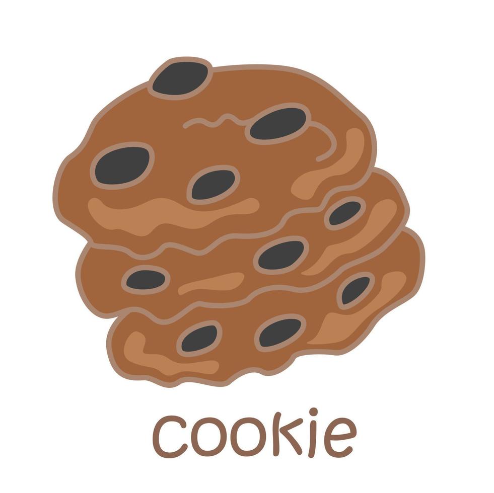 Alphabet c für Cookie-Vokabular-Illustrationsvektorcliparts vektor
