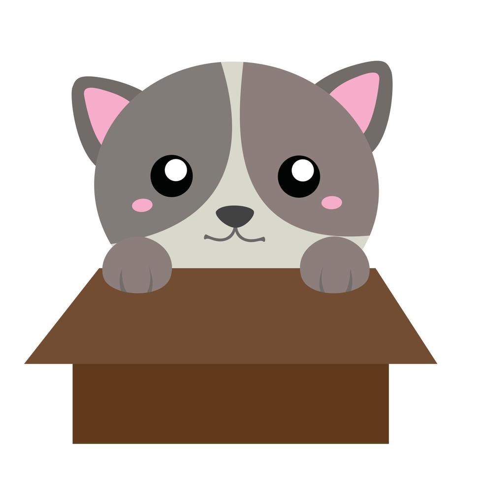 niedliche kleine katze kätzchen illustration vektor clipart