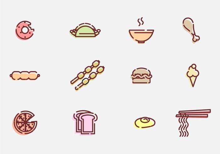 Essen und Aperitif Vector Icons