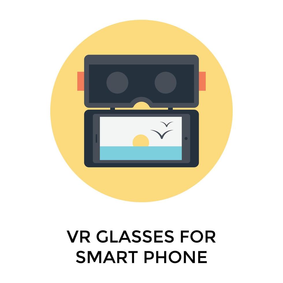 vr glasögon för smartphone vektor