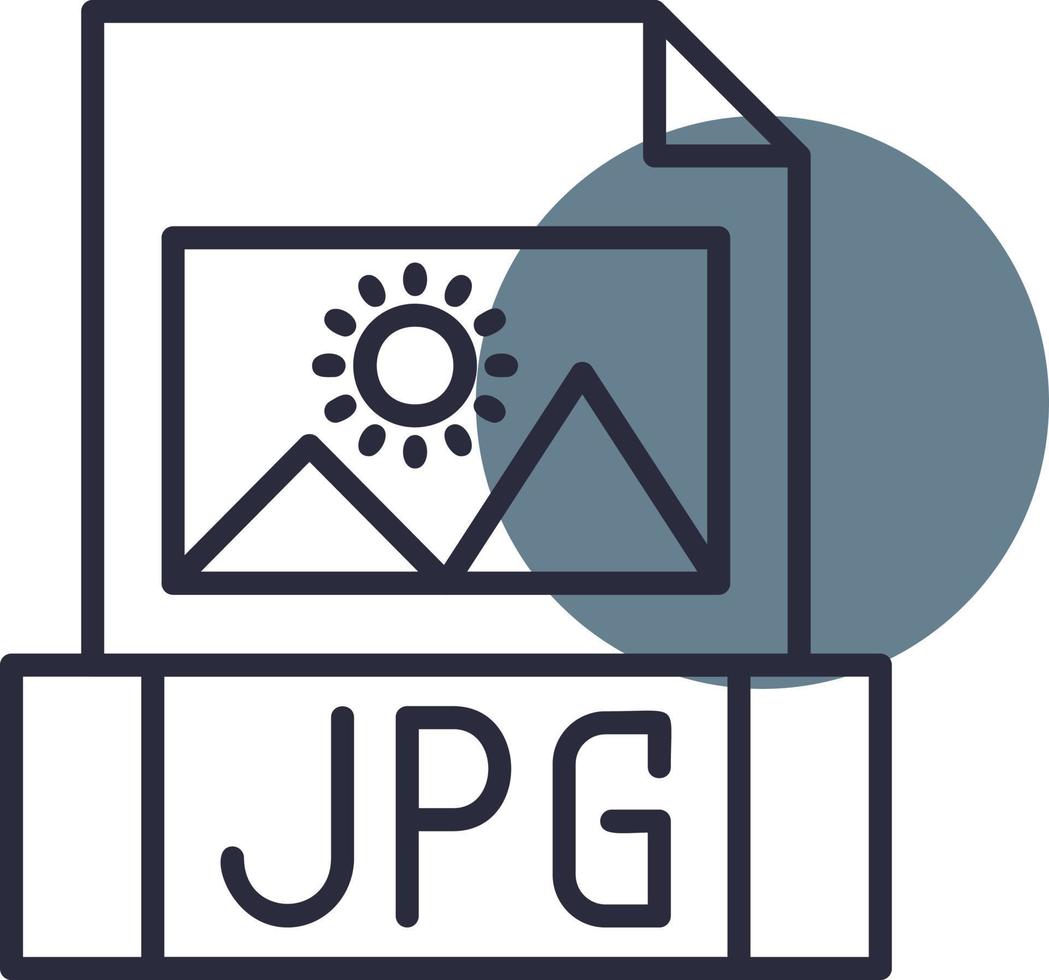 jpg-Datei kreatives Icon-Design vektor