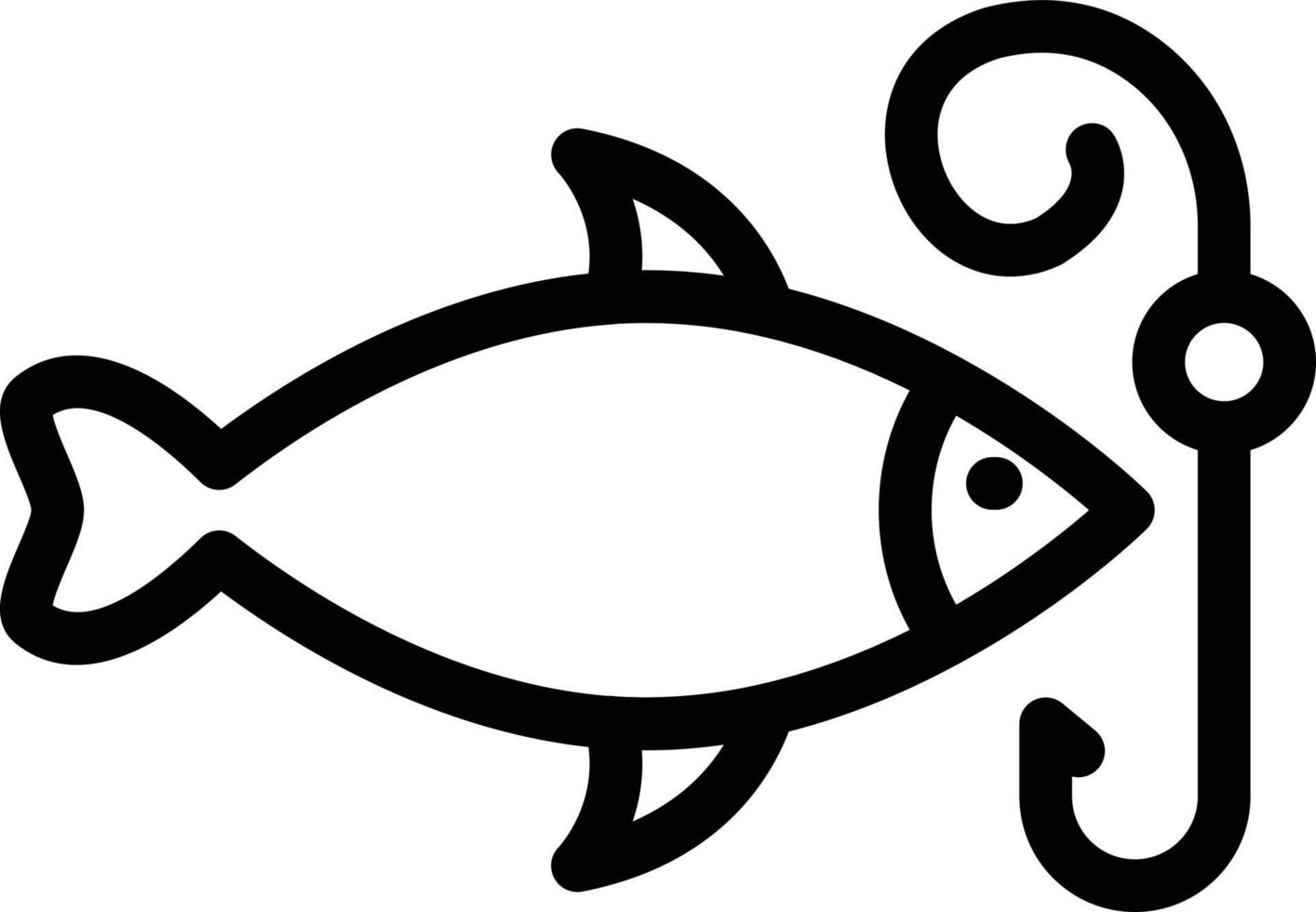 Fischhaken-Vektorillustration auf einem Hintergrund. Premium-Qualitätssymbole. Vektorsymbole für Konzept und Grafikdesign. vektor