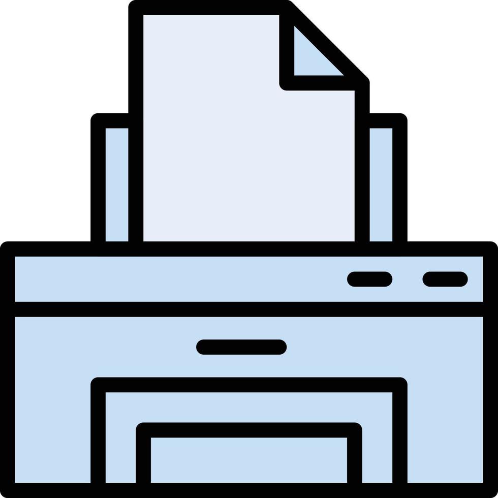 Druckervektorillustration auf einem Hintergrund. Premium-Qualitätssymbole. Vektorsymbole für Konzept und Grafikdesign. vektor