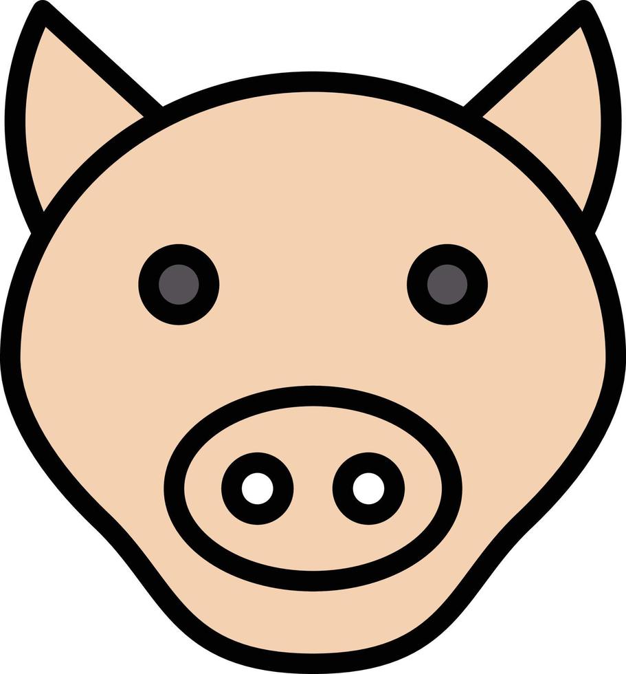 piggy vektorillustration på en background.premium kvalitet symbols.vector ikoner för koncept och grafisk design. vektor