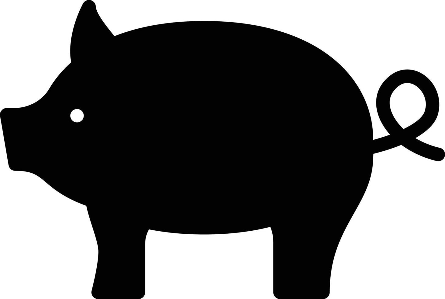 Piggy-Vektorillustration auf einem Hintergrund. Premium-Qualitätssymbole. Vektorsymbole für Konzept und Grafikdesign. vektor