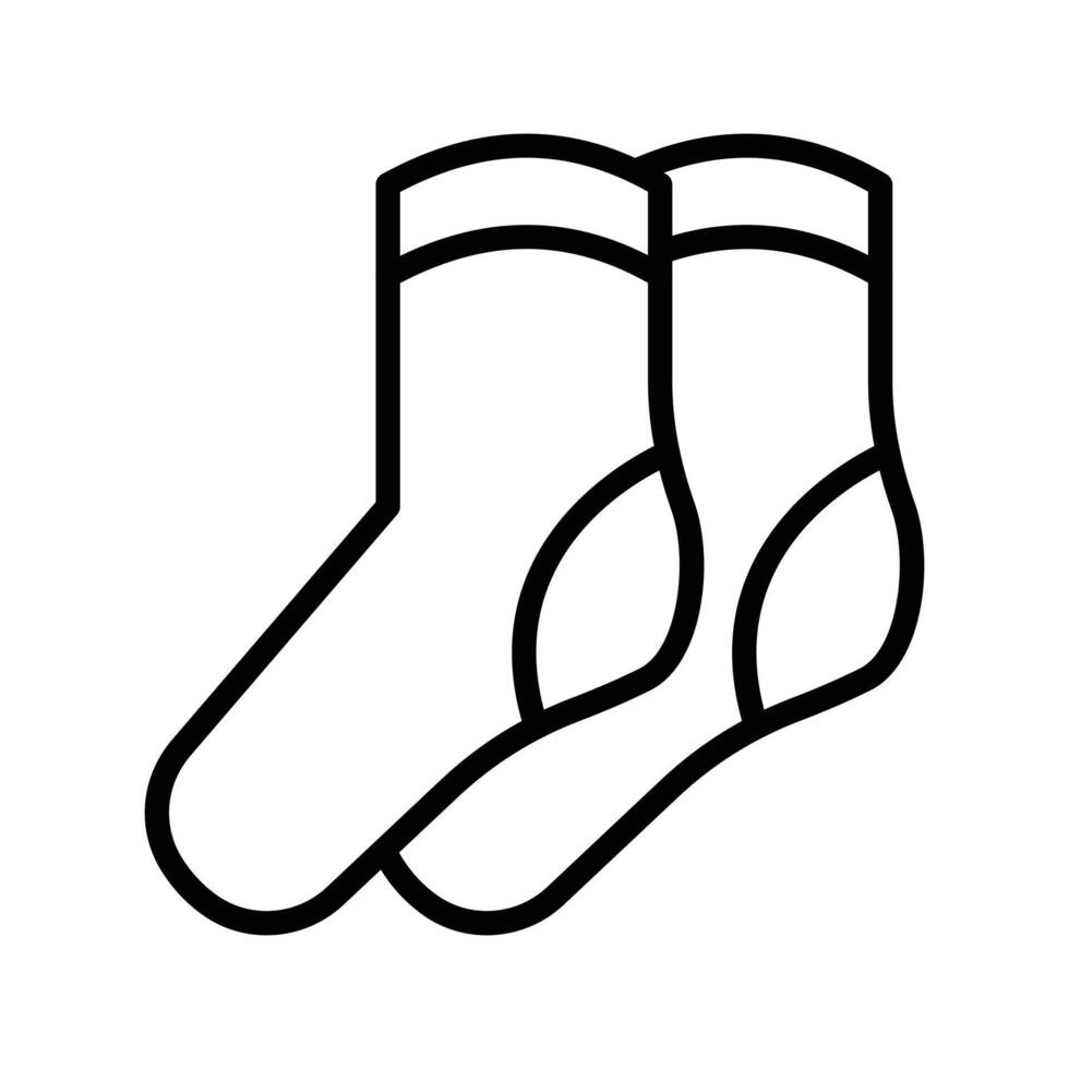 Socken-Vektor-Illustration auf einem Hintergrund. hochwertige Symbole. Vektor-Icons für Konzept und Grafikdesign. vektor