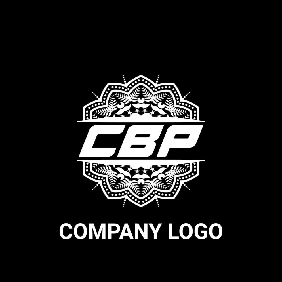 cbp brev royalty mandala form logotyp. cbp borsta konst logotyp. cbp logotyp för en företag, företag, och kommersiell använda sig av. vektor