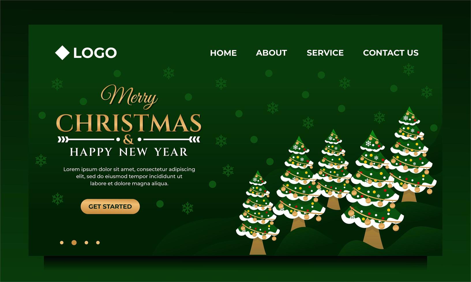 Frohe Weihnachten Und Ein Gutes Neues Jahr Landingpage Download Kostenlos Vector Clipart Graphics Vektorgrafiken Und Design Vorlagen
