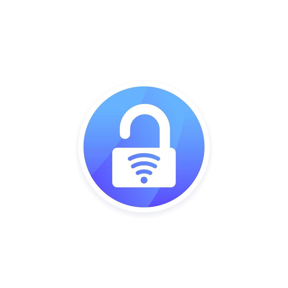 Smart Lock-Symbol für Apps vektor