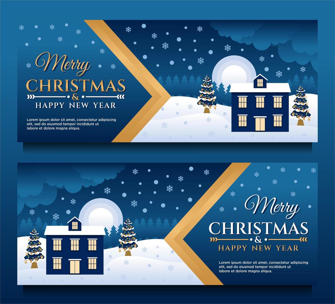 Frohe Weihnachten Und Frohes Neues Jahr Banner Vorlage Download Kostenlos Vector Clipart Graphics Vektorgrafiken Und Design Vorlagen