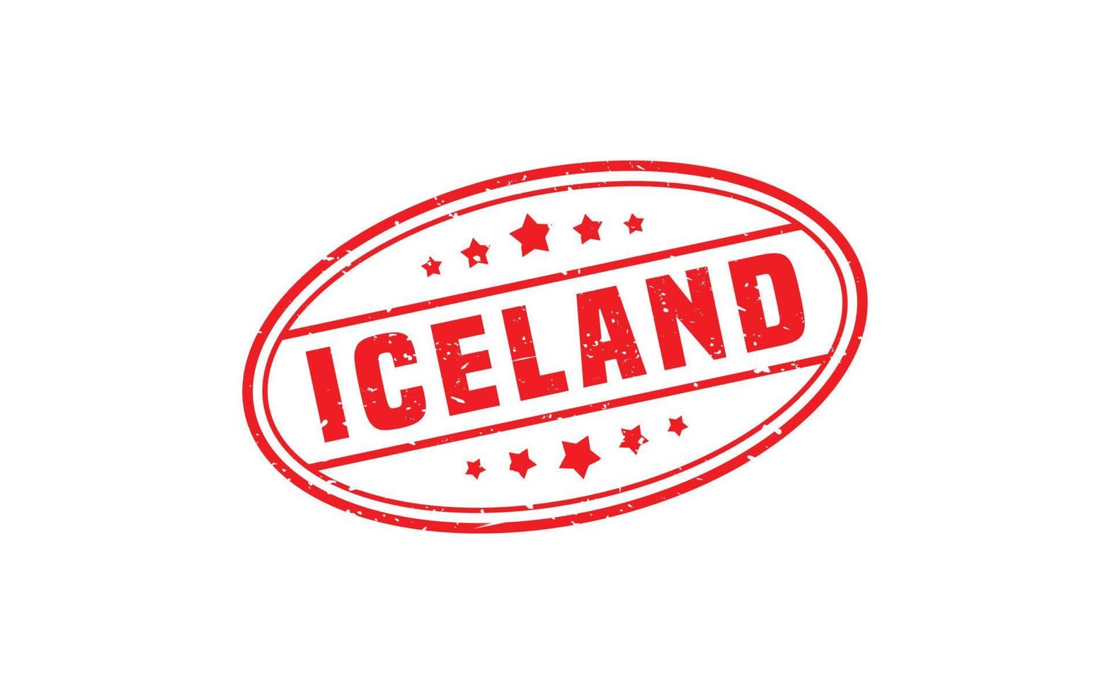 Island-Stempelgummi mit Grunge-Stil auf weißem Hintergrund vektor
