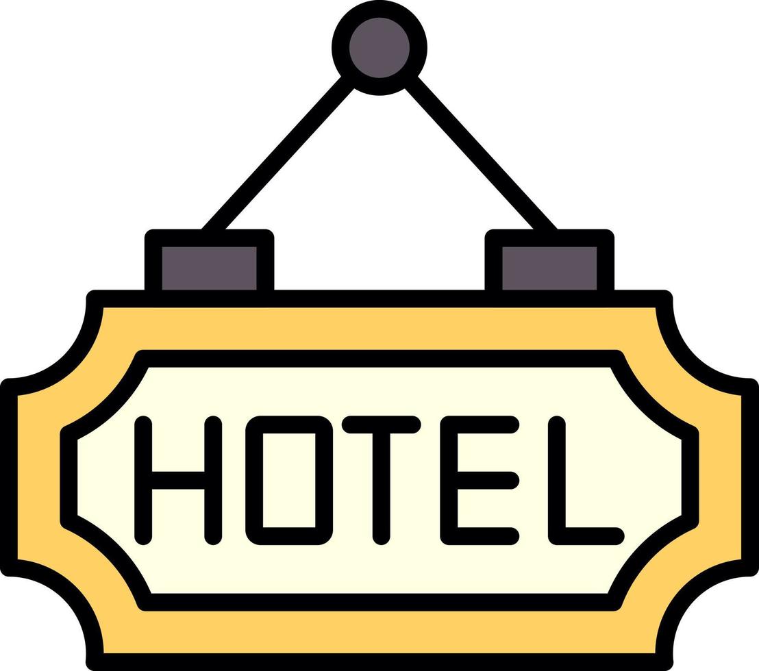 Hotel kreatives Icon-Design vektor