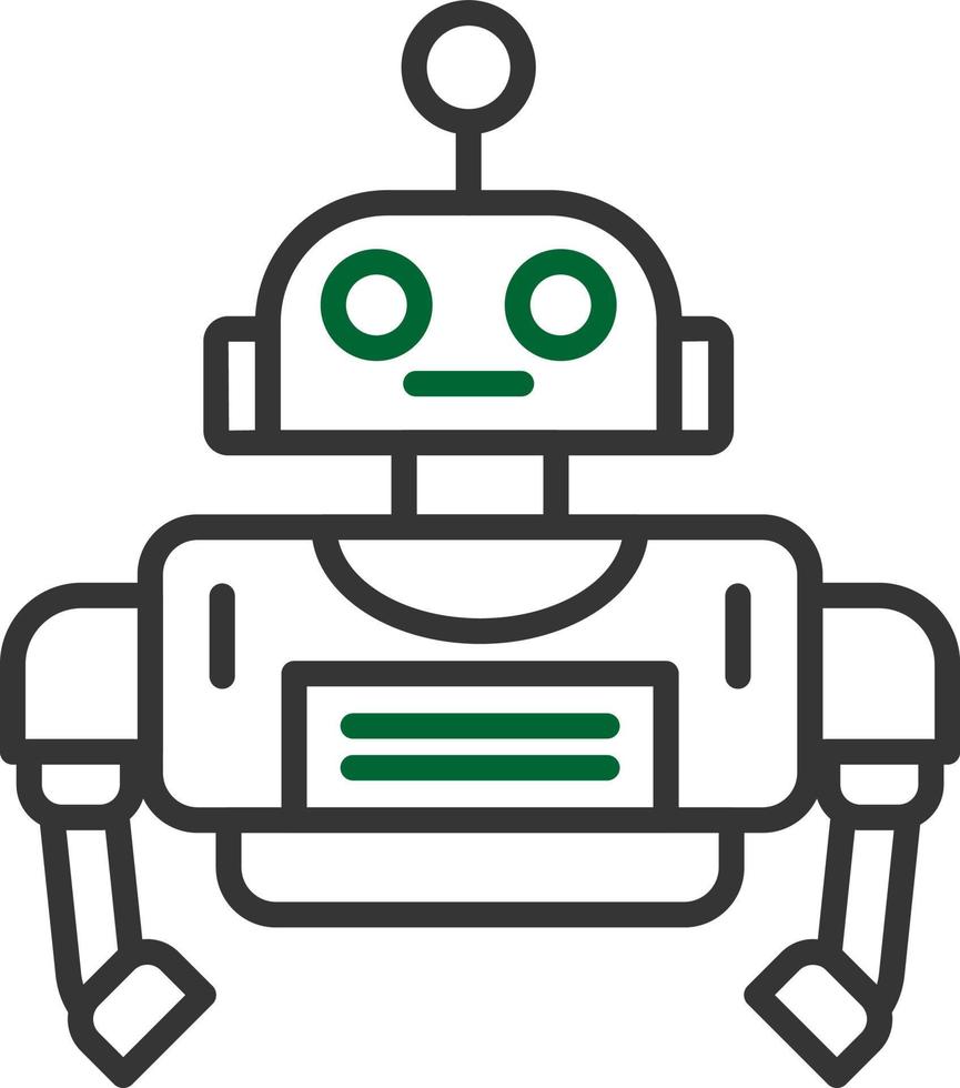 Roboter kreatives Icon-Design vektor