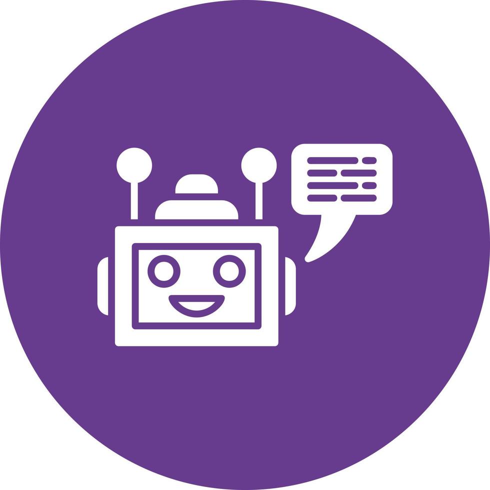 chatbot kreativ ikon design vektor