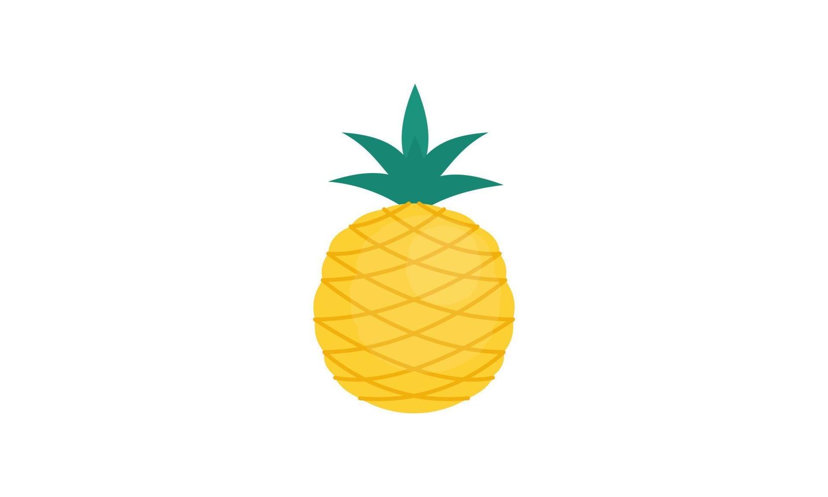 ananas logotyp. illustration av ananas frukt, sommar frukter, för en friska och naturlig liv. vektor