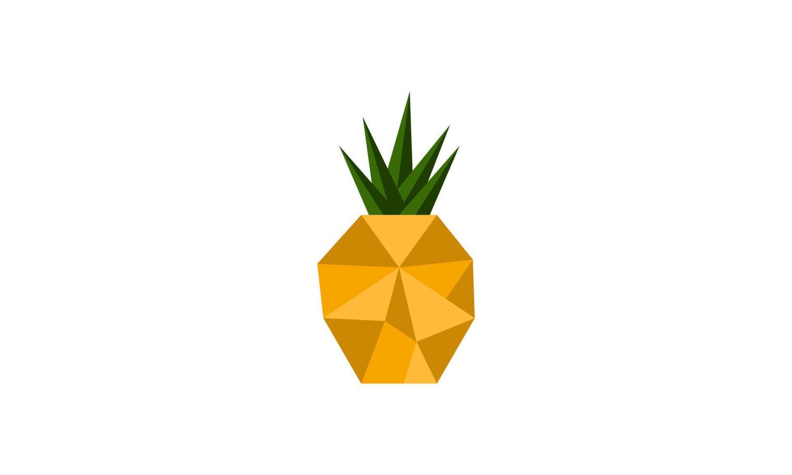 ananas logotyp. illustration av ananas frukt, sommar frukter, för en friska och naturlig liv. vektor