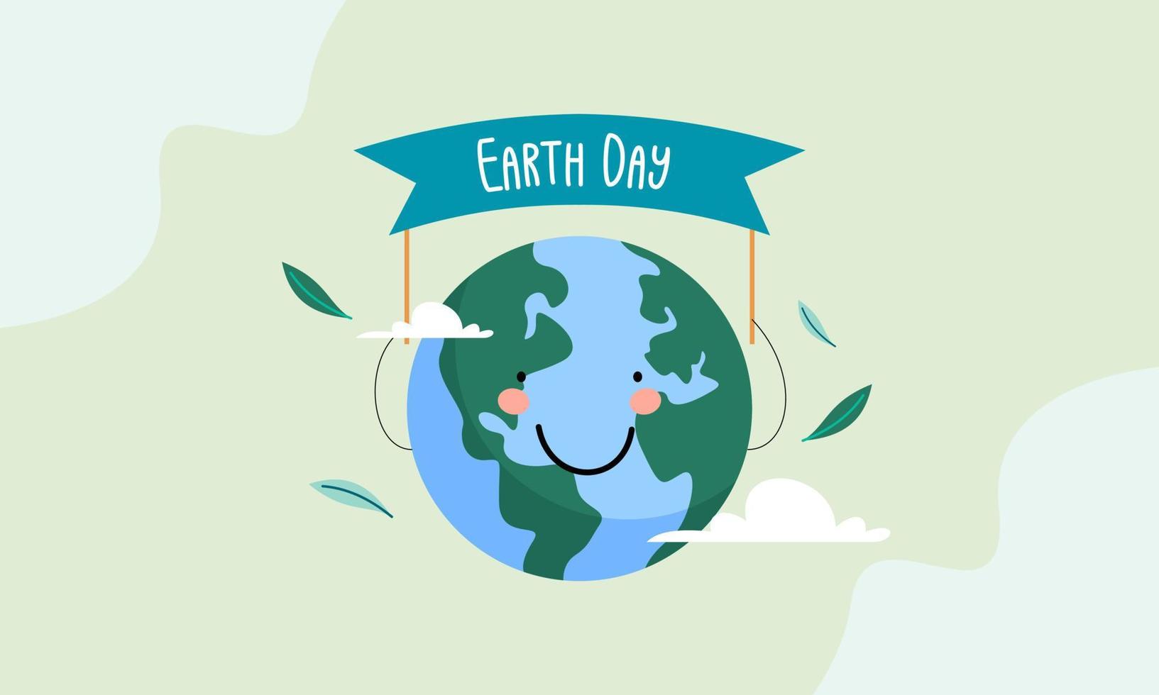Internationaler Tag der Mutter Erde. Umweltprobleme und Umweltschutz vektor