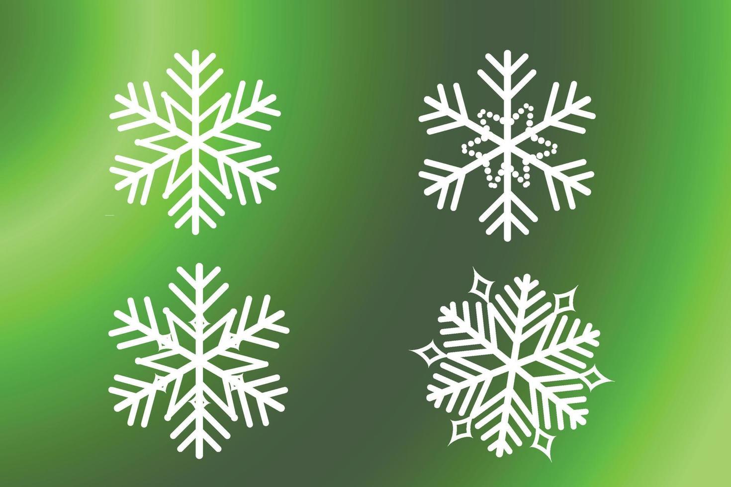 Schneeflocke-Winter-Set aus schwarz isoliert neun Symbol Silhouette auf weißem Hintergrund vektor