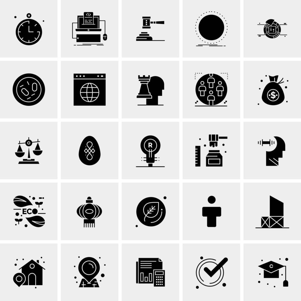 25 universelle Business-Icons Vektor kreative Icon-Illustration zur Verwendung in Web- und Mobilprojekten